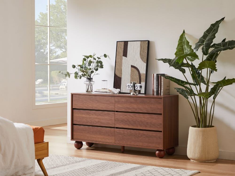 Ballico 6 Chest of Drawers - Walnut - Image 21