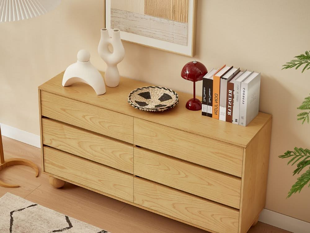 Ballico 6 Chest of Drawers - Light Oak - Image 8