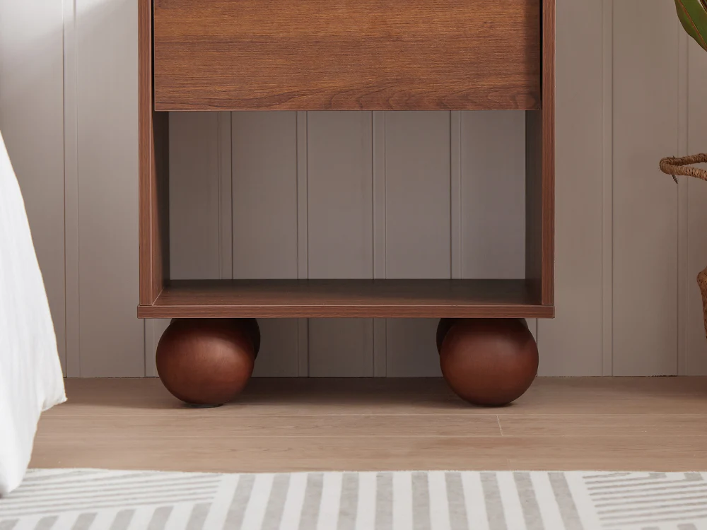 Ballico Bedside Table - Walnut - Image 5