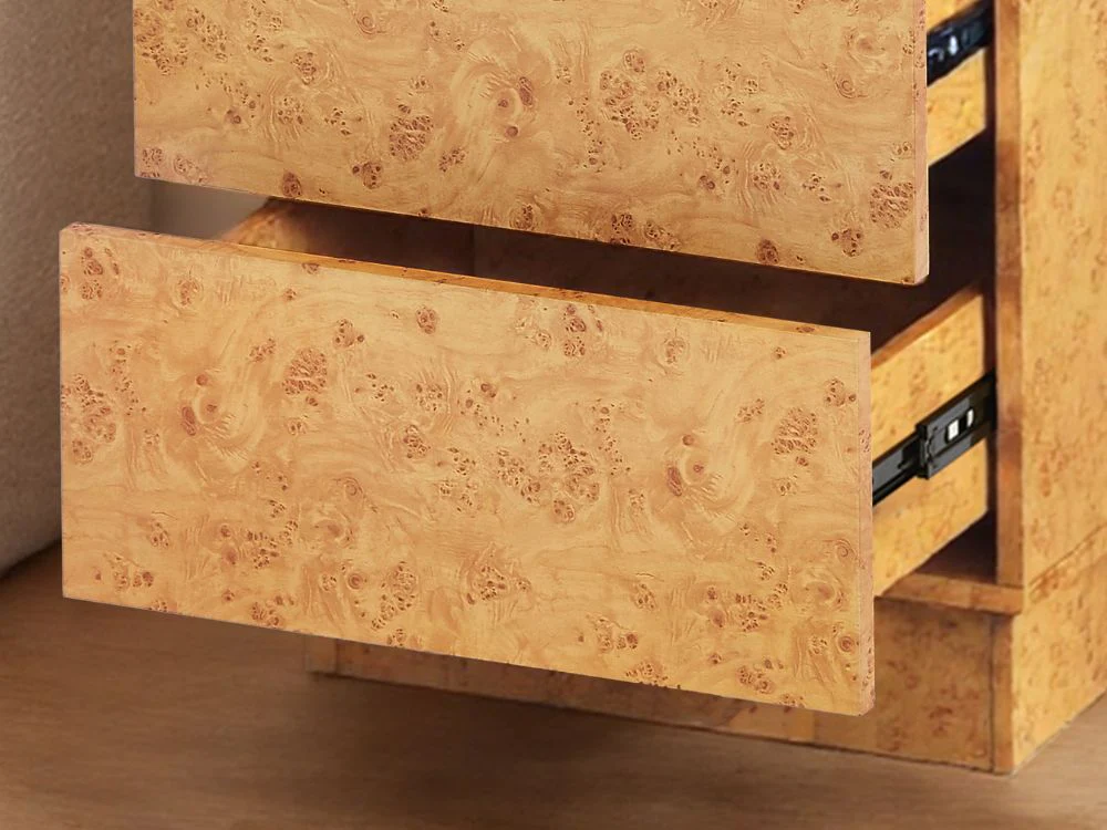 Burlin Burlwood Bedside Table - Image 7