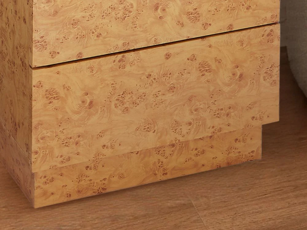 Burlin Burlwood Bedside Table - Image 8