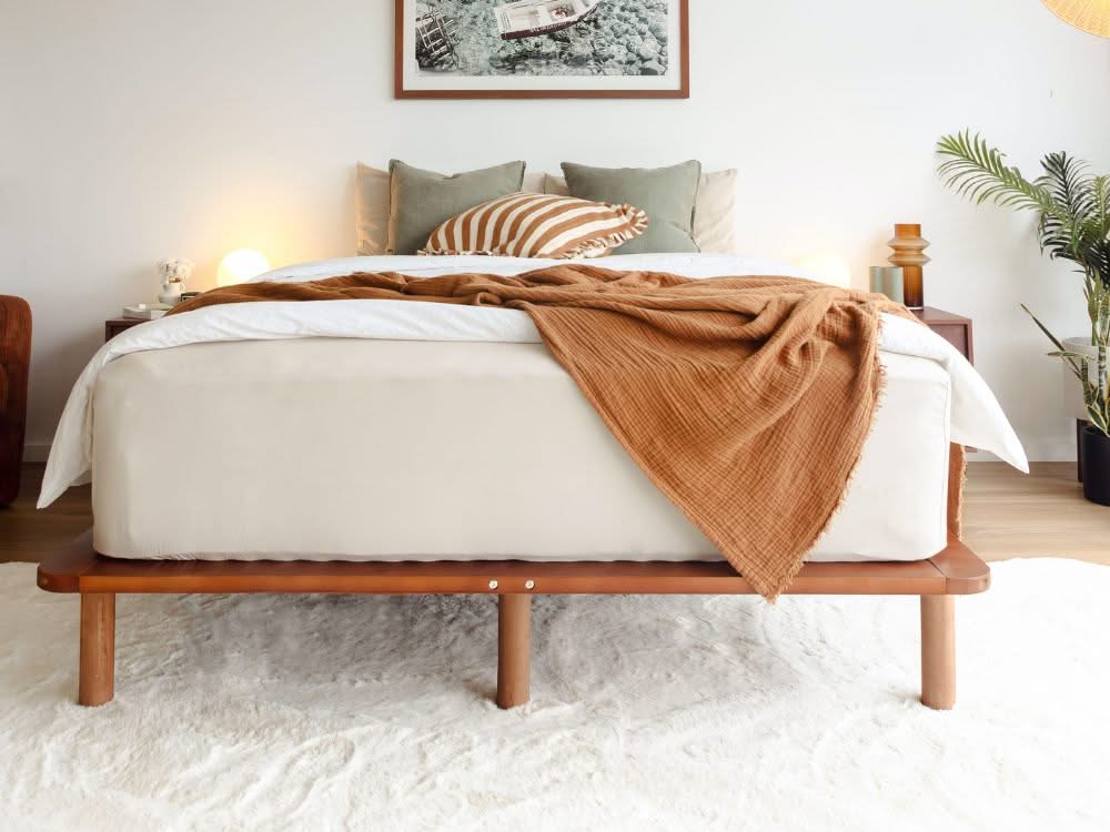 Cali Bed Base in Walnut - Image 6
