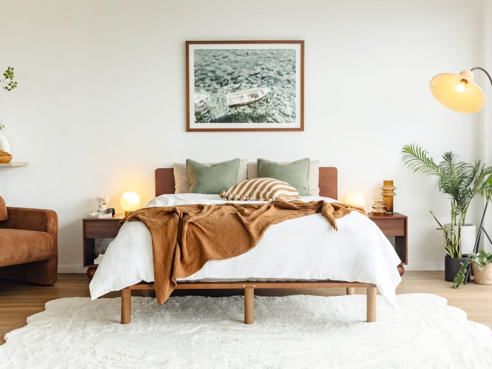 Cali Bed Frame in Walnut - Image 3
