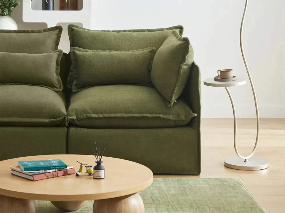 Lifely Modular 9 Seater U-Sectional - Olive Green - Image 8