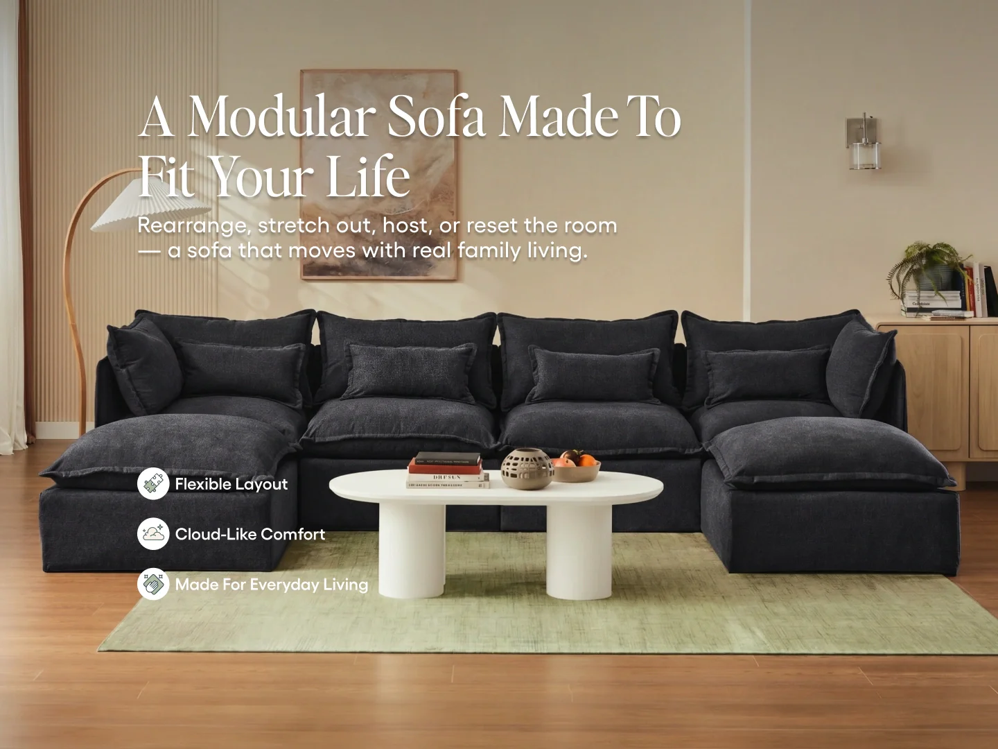 Lifely Modular Washable Sofa - Image 188