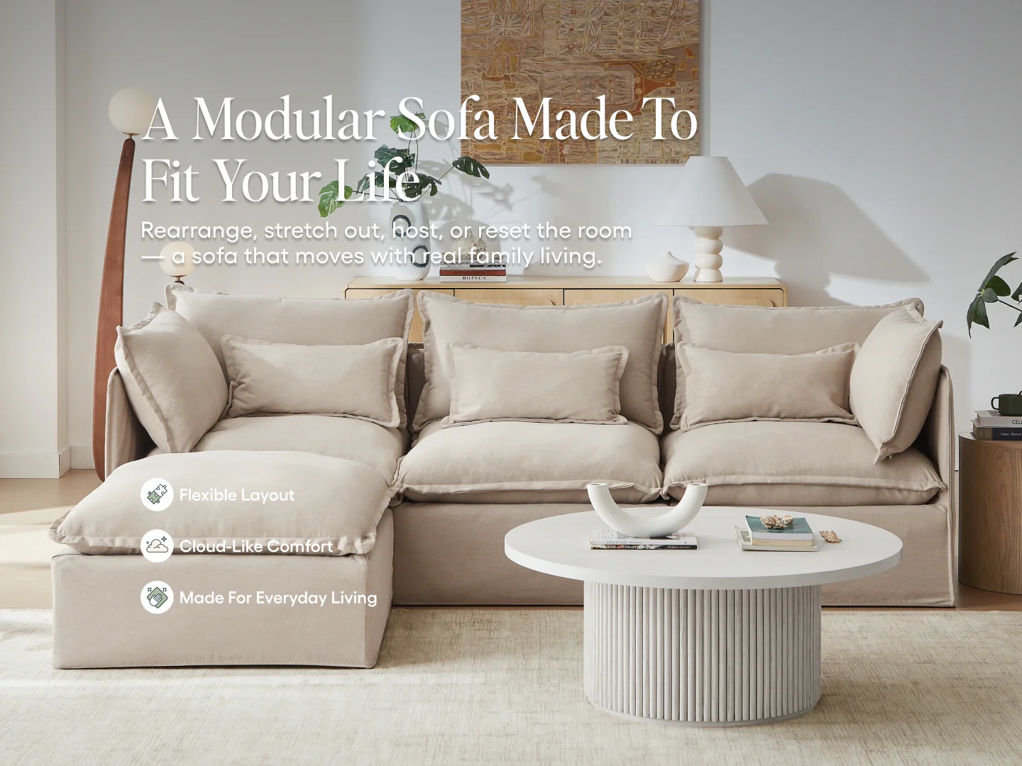 Lifely Modular Washable Sofa - Image 192