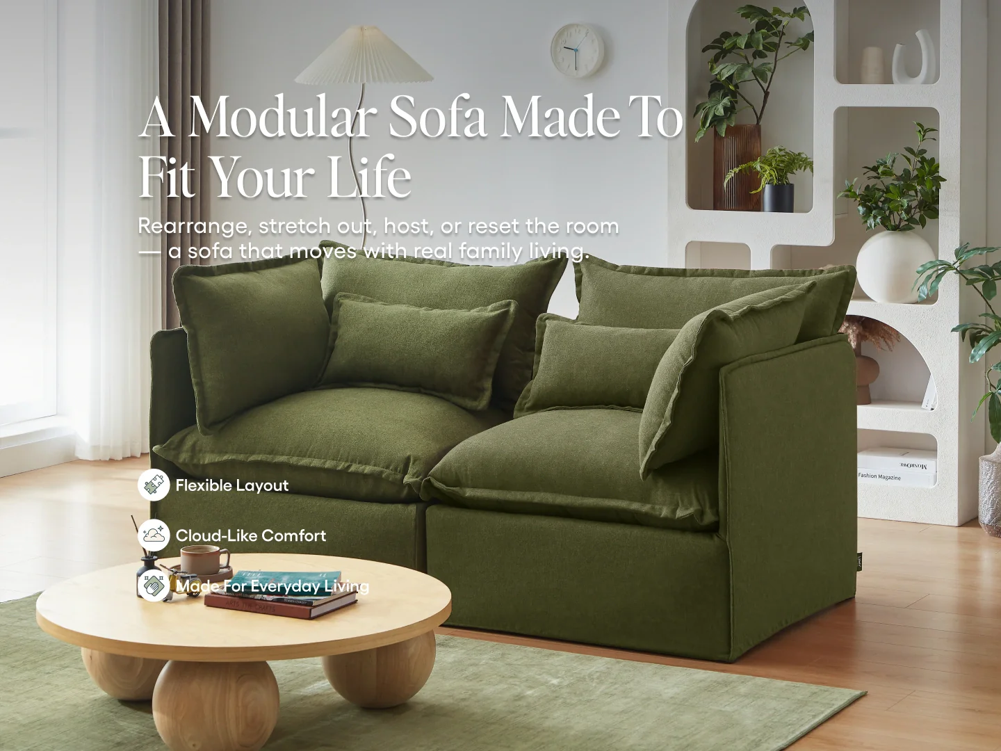 Lifely Modular Washable Sofa - Image 193