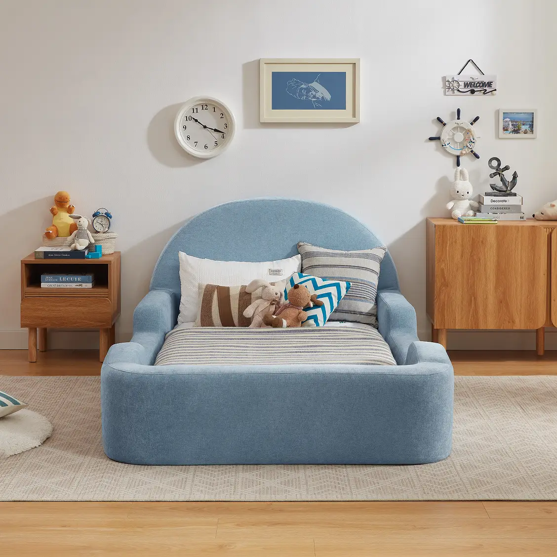 Little Lifely King Single Bed - Baby Blue