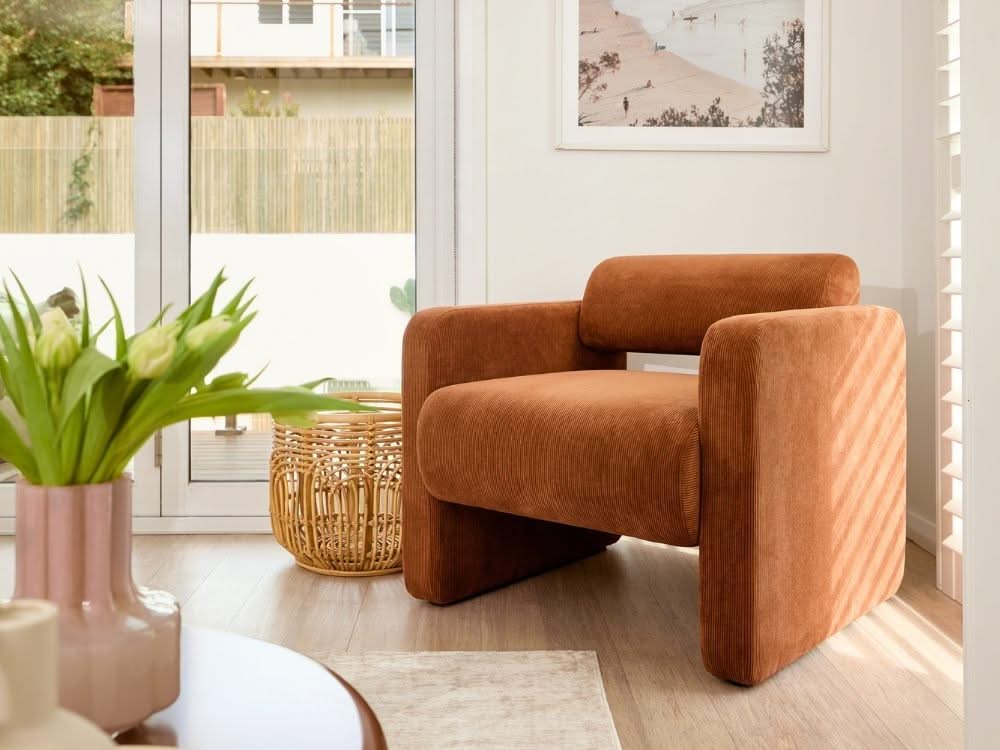 Lorraine Armchair - Brown - Image 4