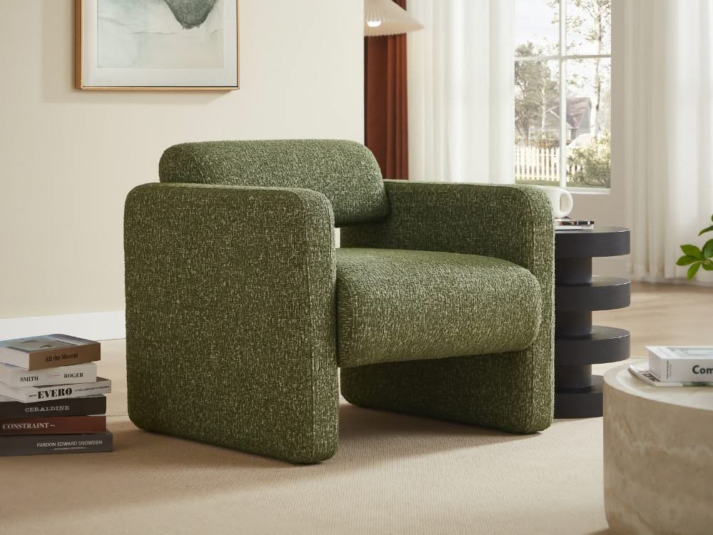 Lorraine Armchair - Olive Green - Image 12