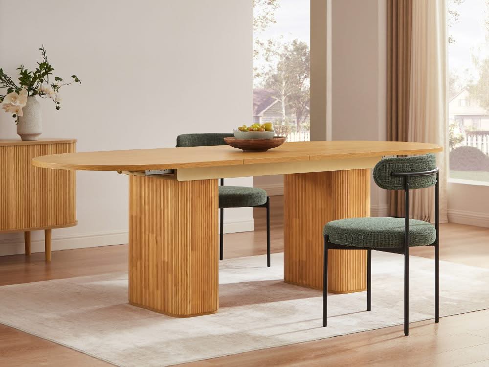 Tate Extendable Dining Table - Natural - Image 10